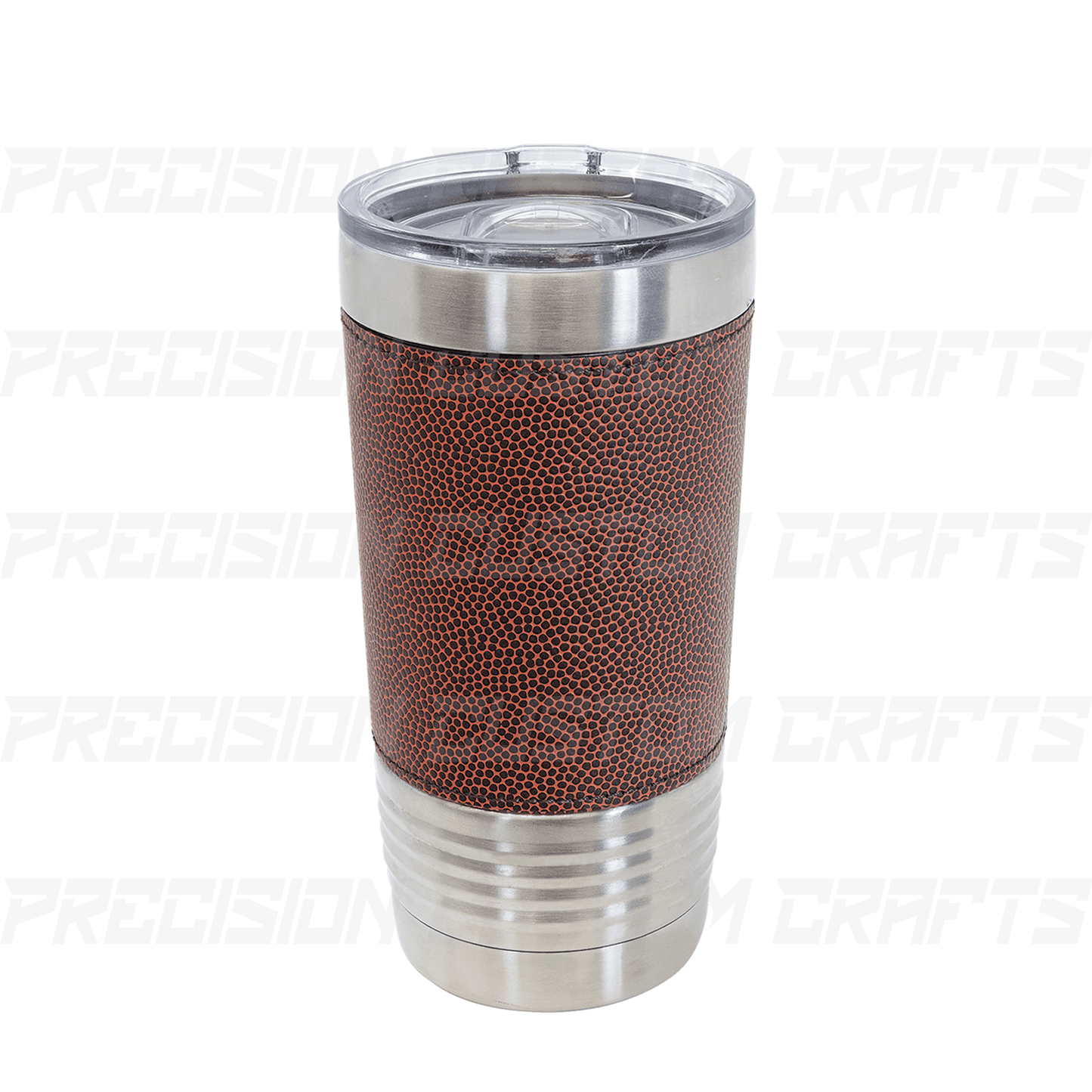 20 oz. Football Stainless Steel Tumbler - Precision Custom Crafts