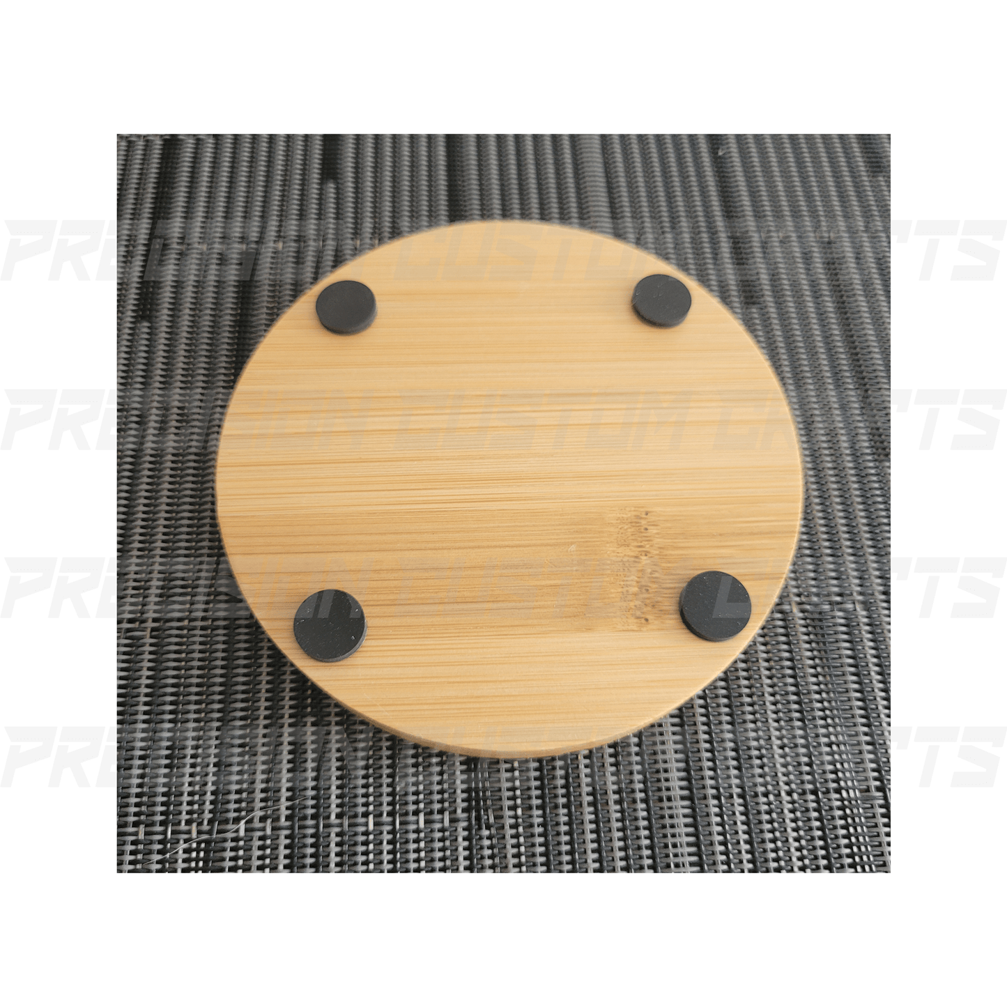 Bamboo Coaster Circle (4 Pack) - Precision Custom Crafts