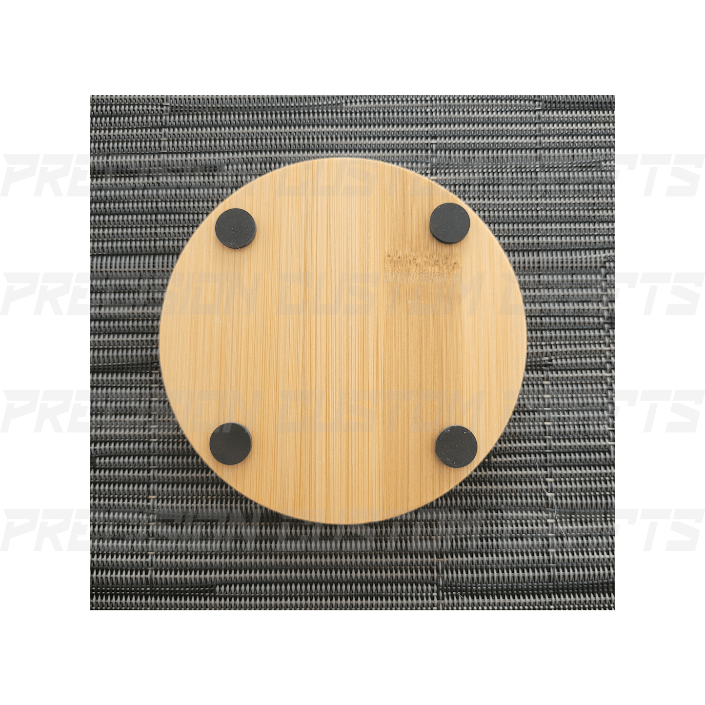 Bamboo Coaster Circle (4 Pack) - Precision Custom Crafts