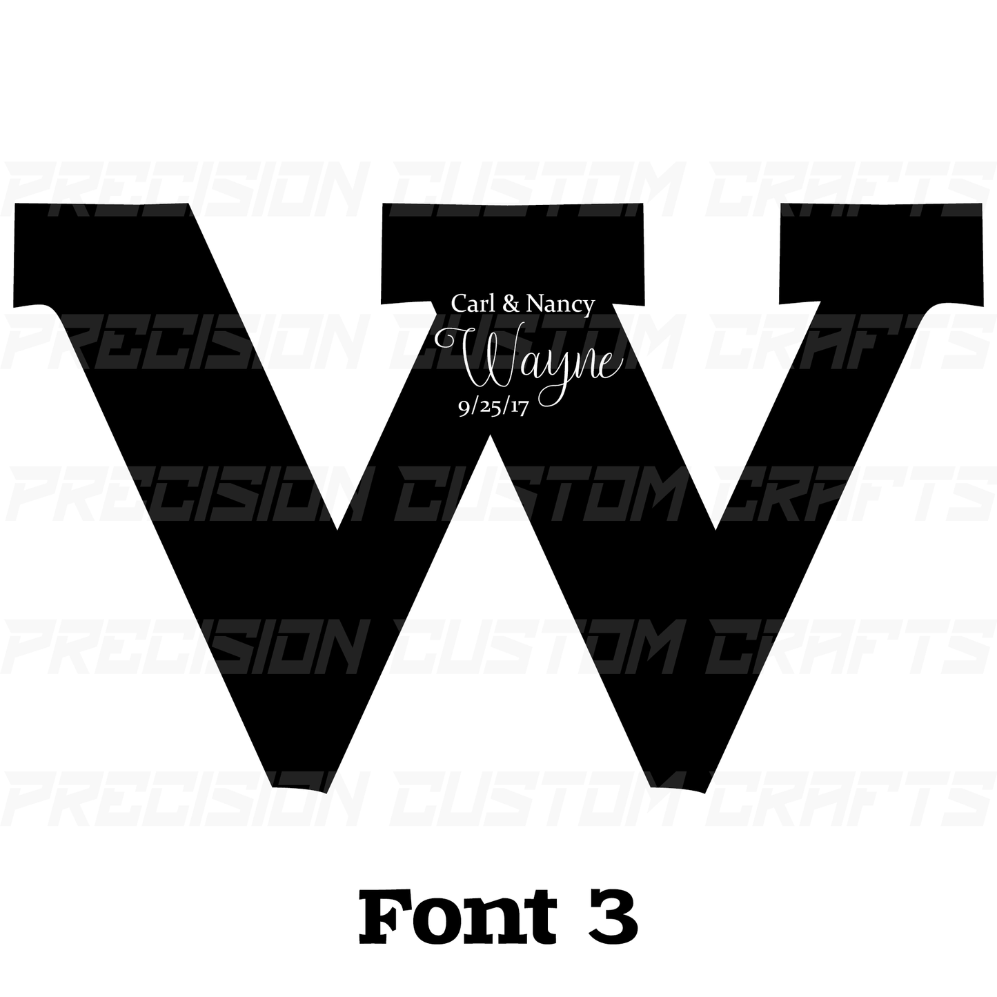 Wedding Greeting Wood Letters - Guest Signing - Precision Custom Crafts