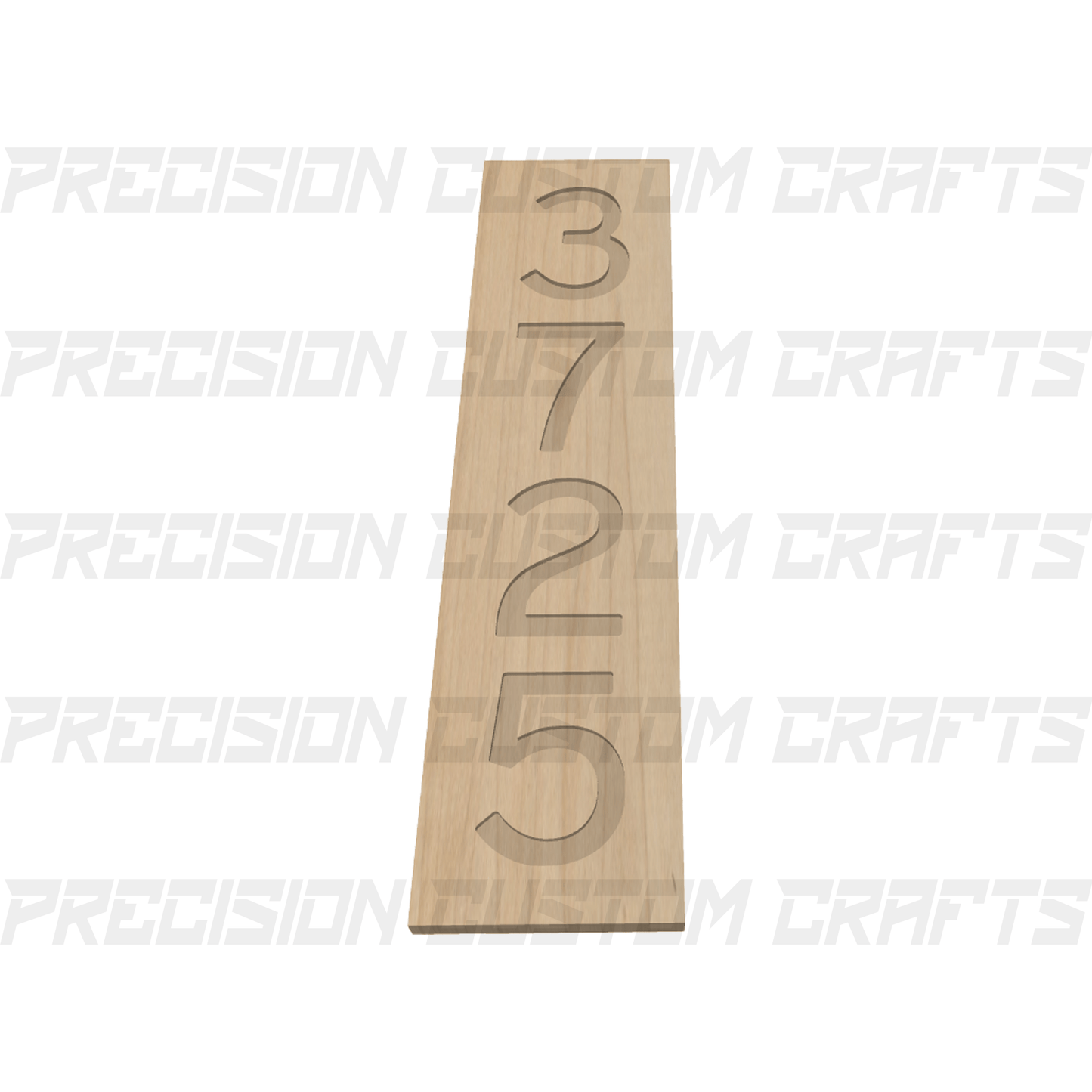 Address Numbers Carved Sign - Precision Custom Crafts