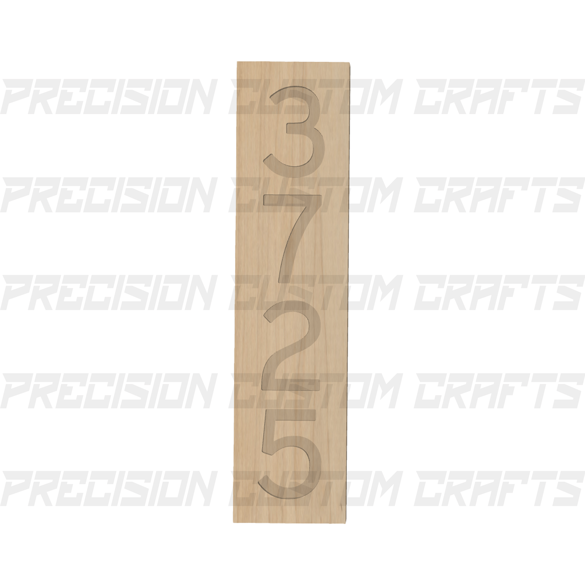 Address Numbers Carved Sign - Precision Custom Crafts