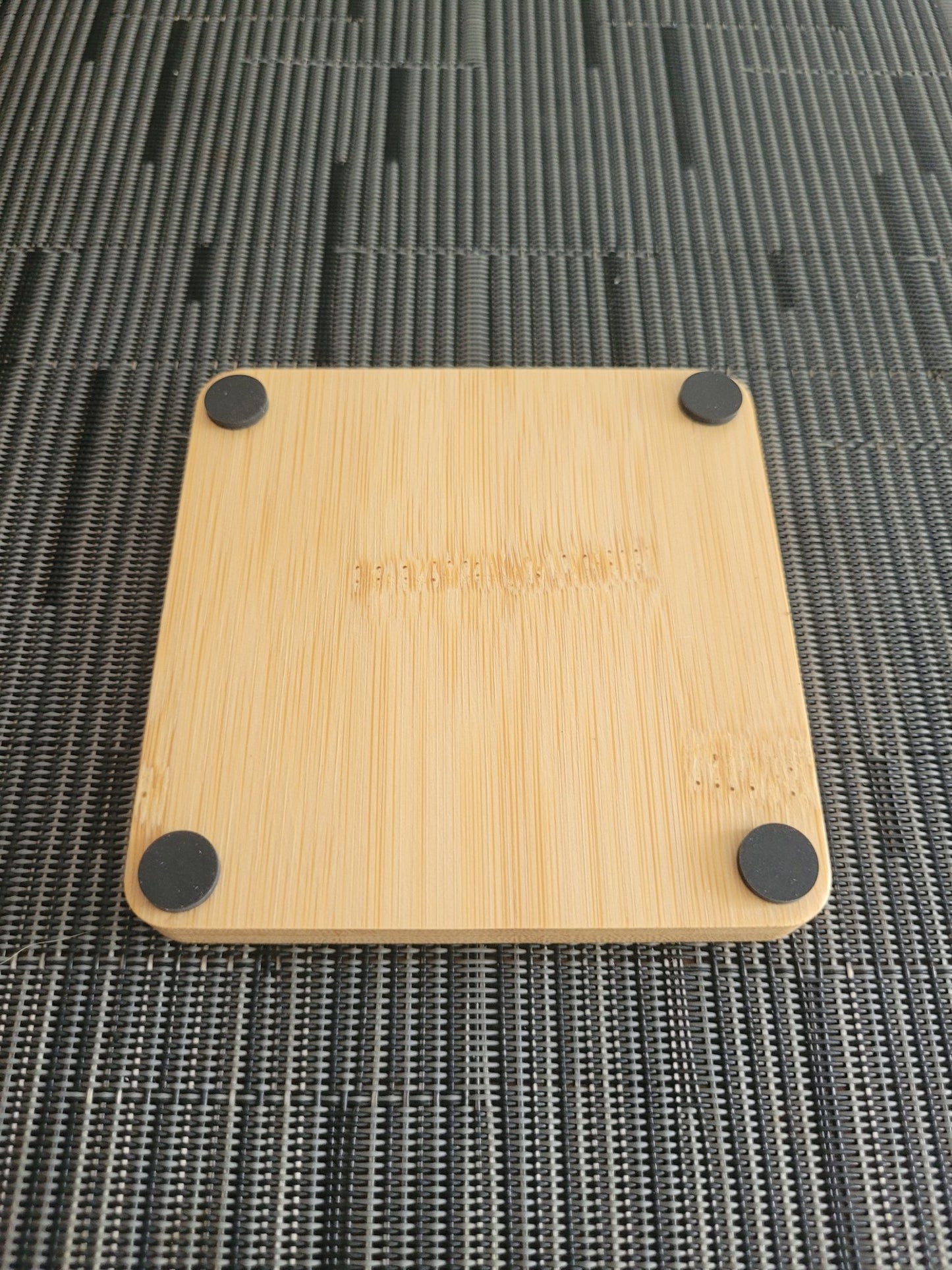 Bamboo Coaster Square (4 Pack) - Precision Custom Crafts