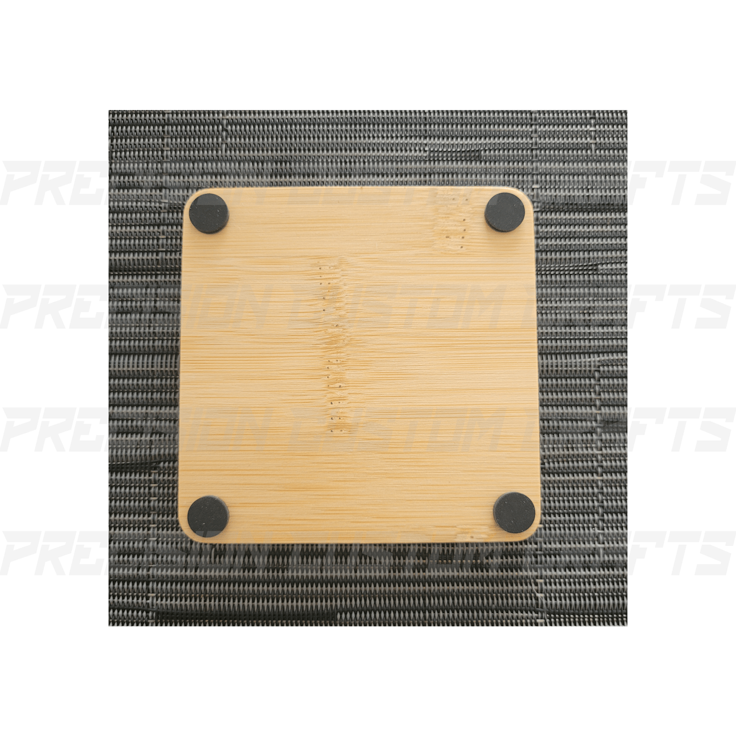 Bamboo Coaster Square (4 Pack) - Precision Custom Crafts