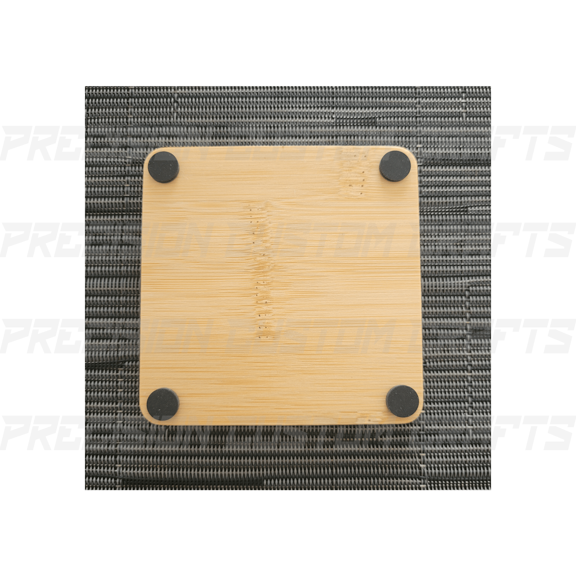 Bamboo Coaster Square (4 Pack) - Precision Custom Crafts