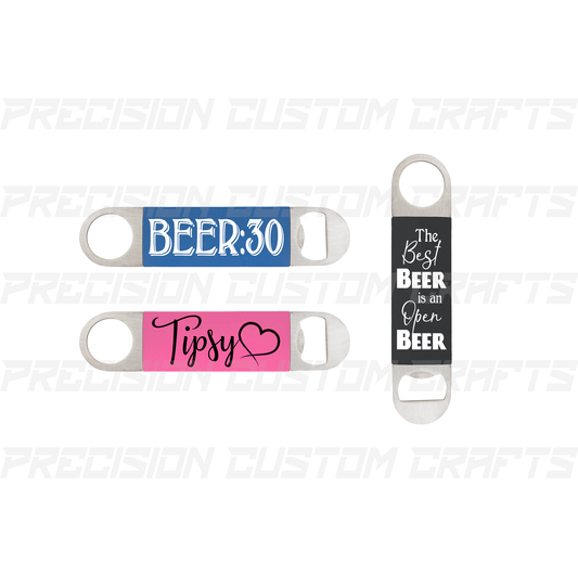 Bottle Opener with Silicone Grip - Precision Custom Crafts