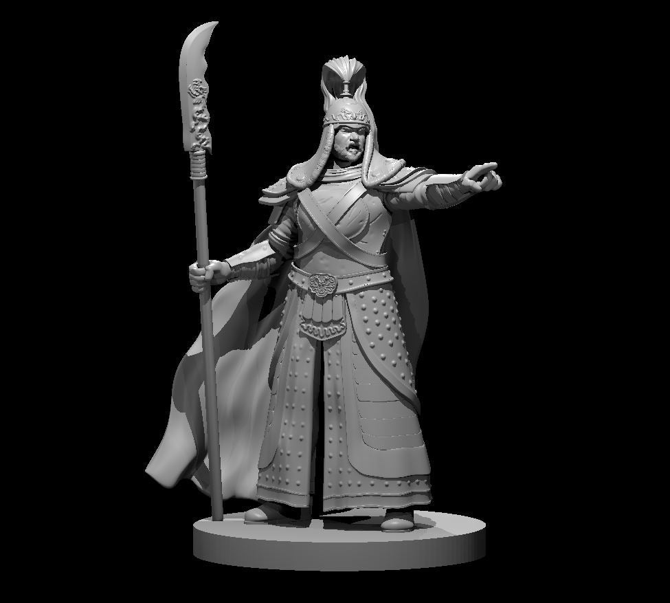 Dungeons and Dragons Miniature- Human Fighter - Precision Custom Crafts