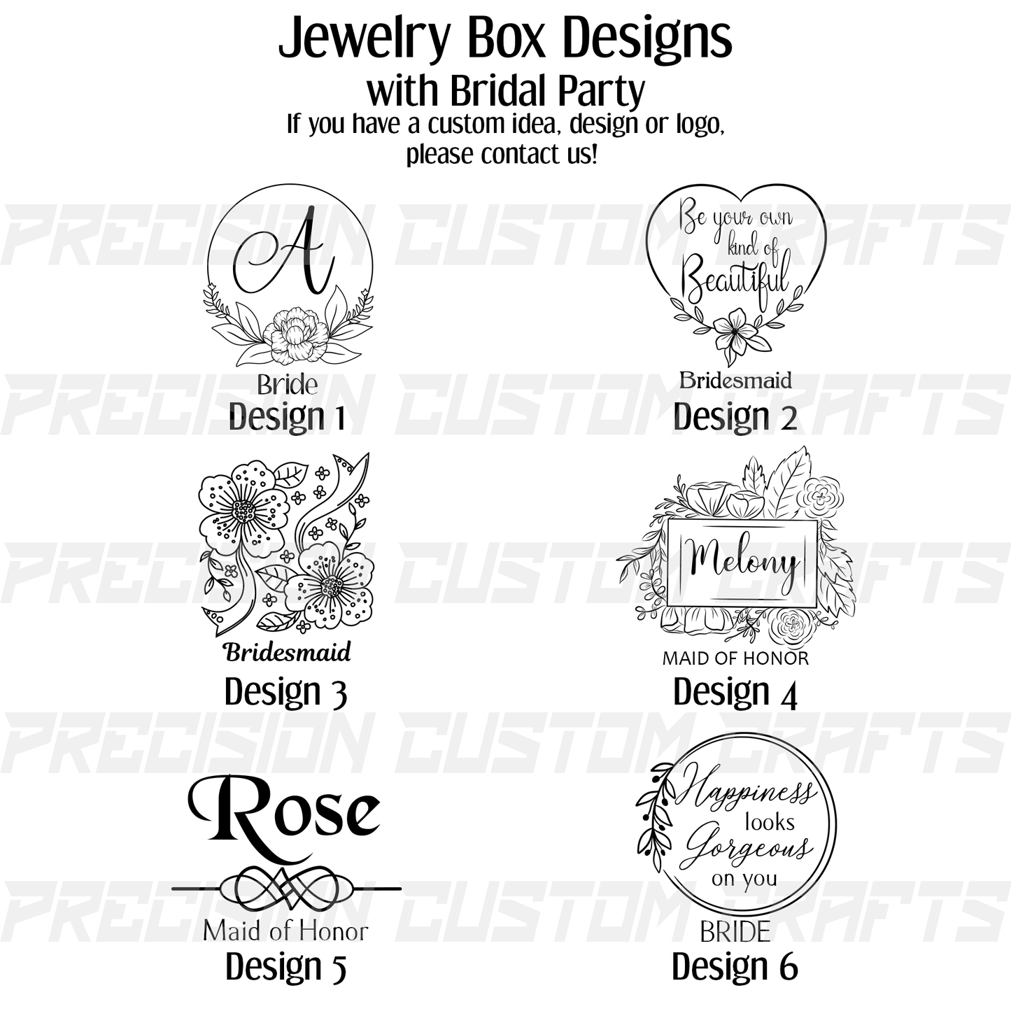 Leatherette Jewelry Box - Precision Custom Crafts