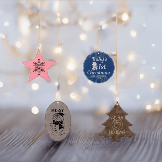 Leatherette Ornaments - Precision Custom Crafts