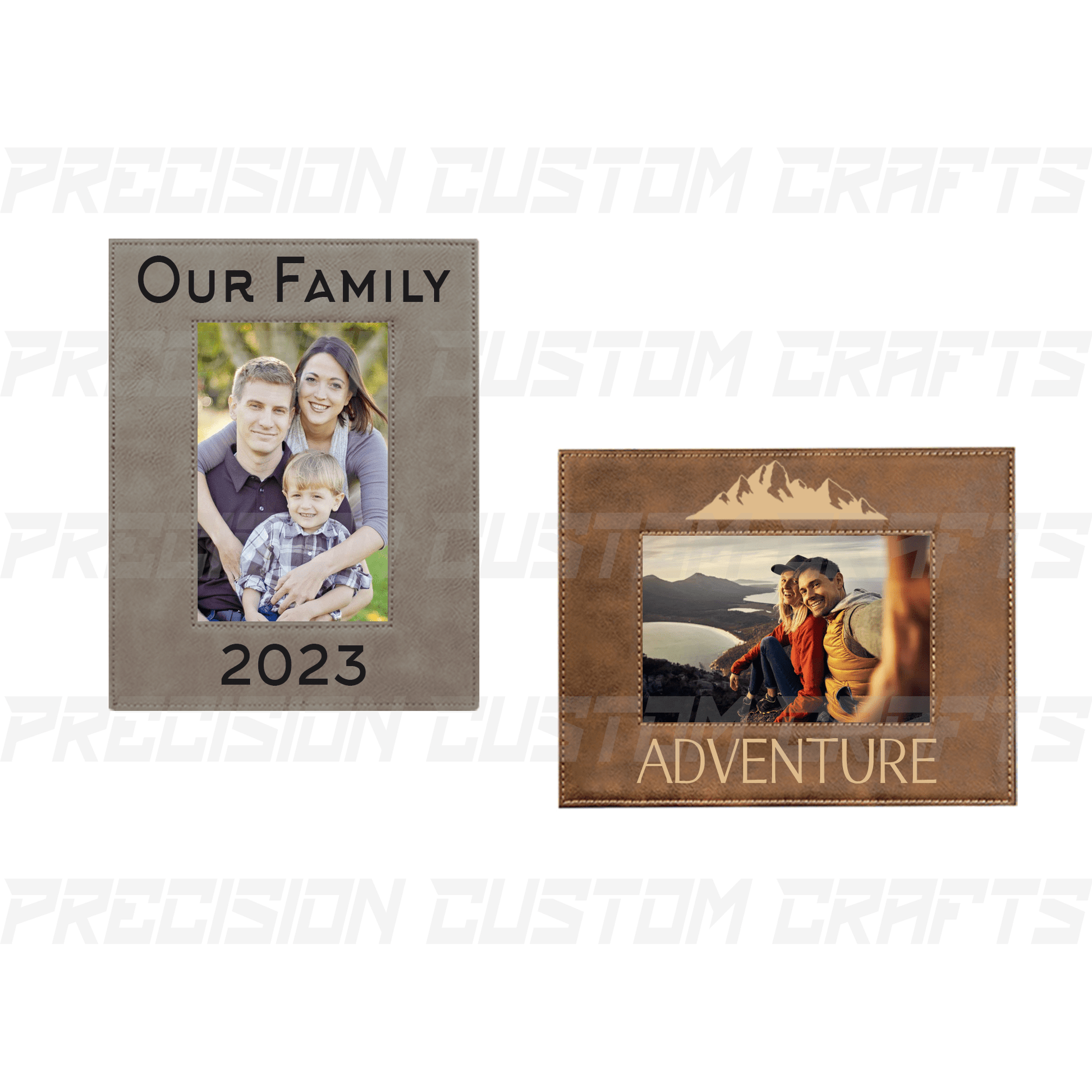 Personalized Leatherette Picture Frames - Precision Custom Crafts