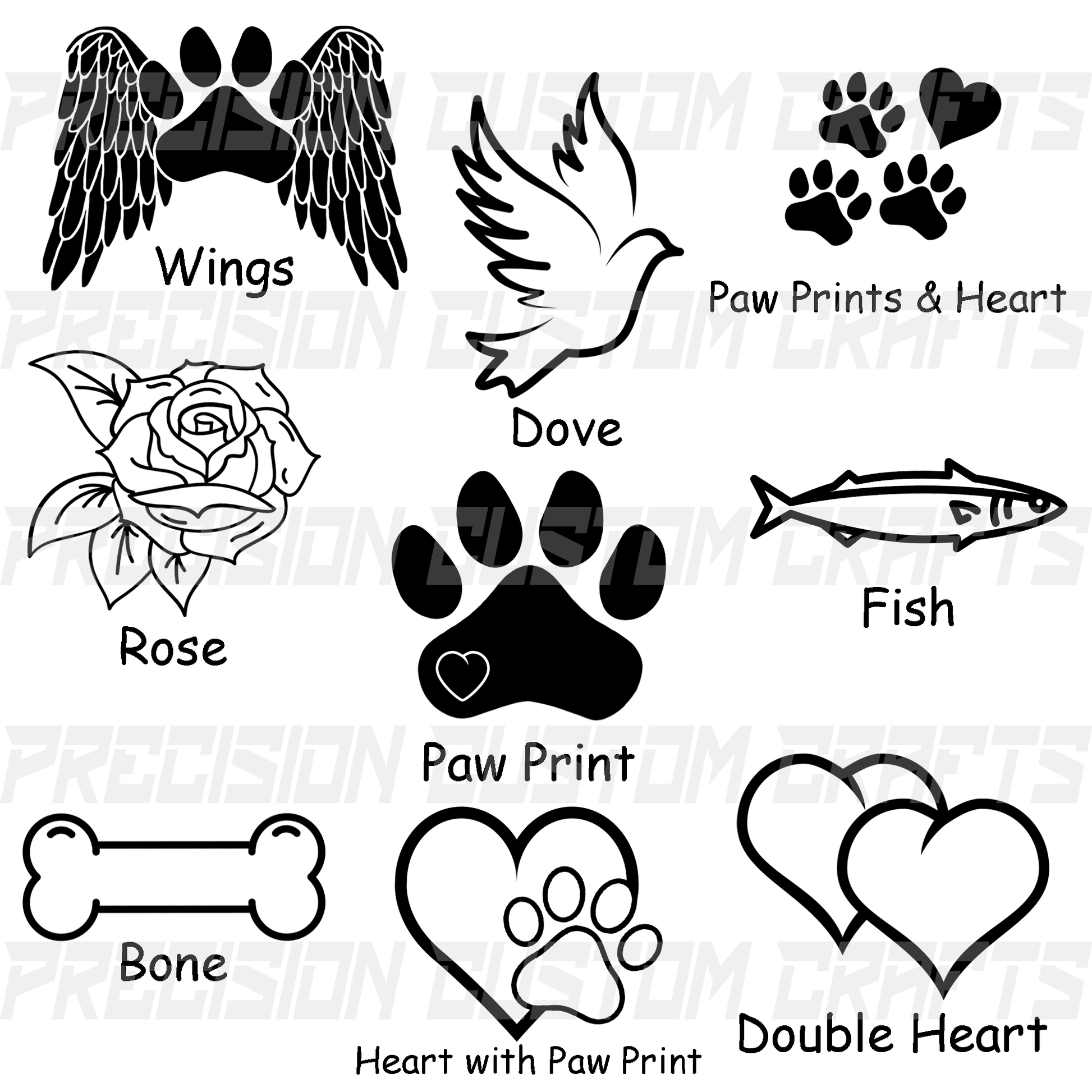 Pet In Loving Memory with Image Carved Wood Sign - Precision Custom Crafts