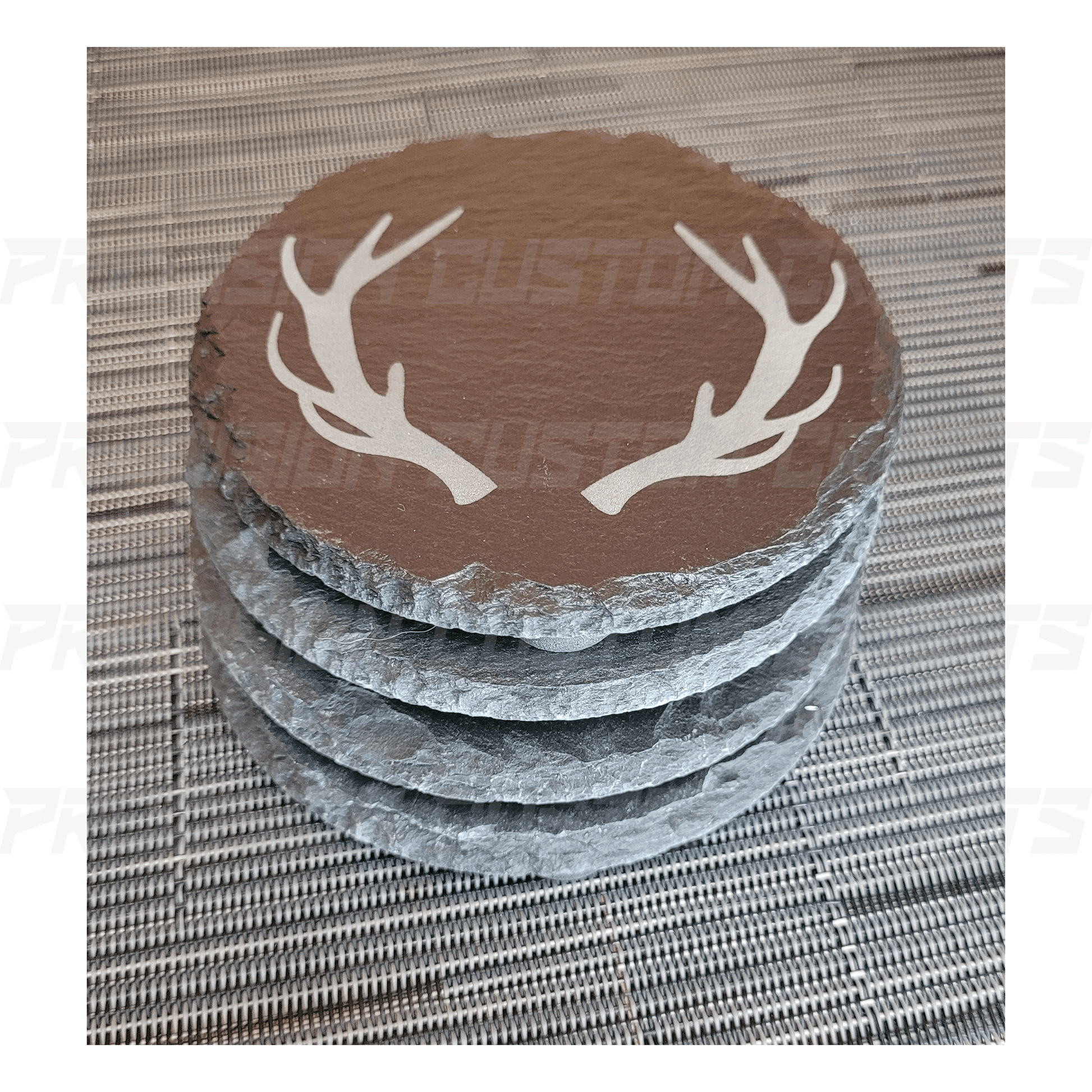 Slate Coaster Circle (4 Pack) - Precision Custom Crafts