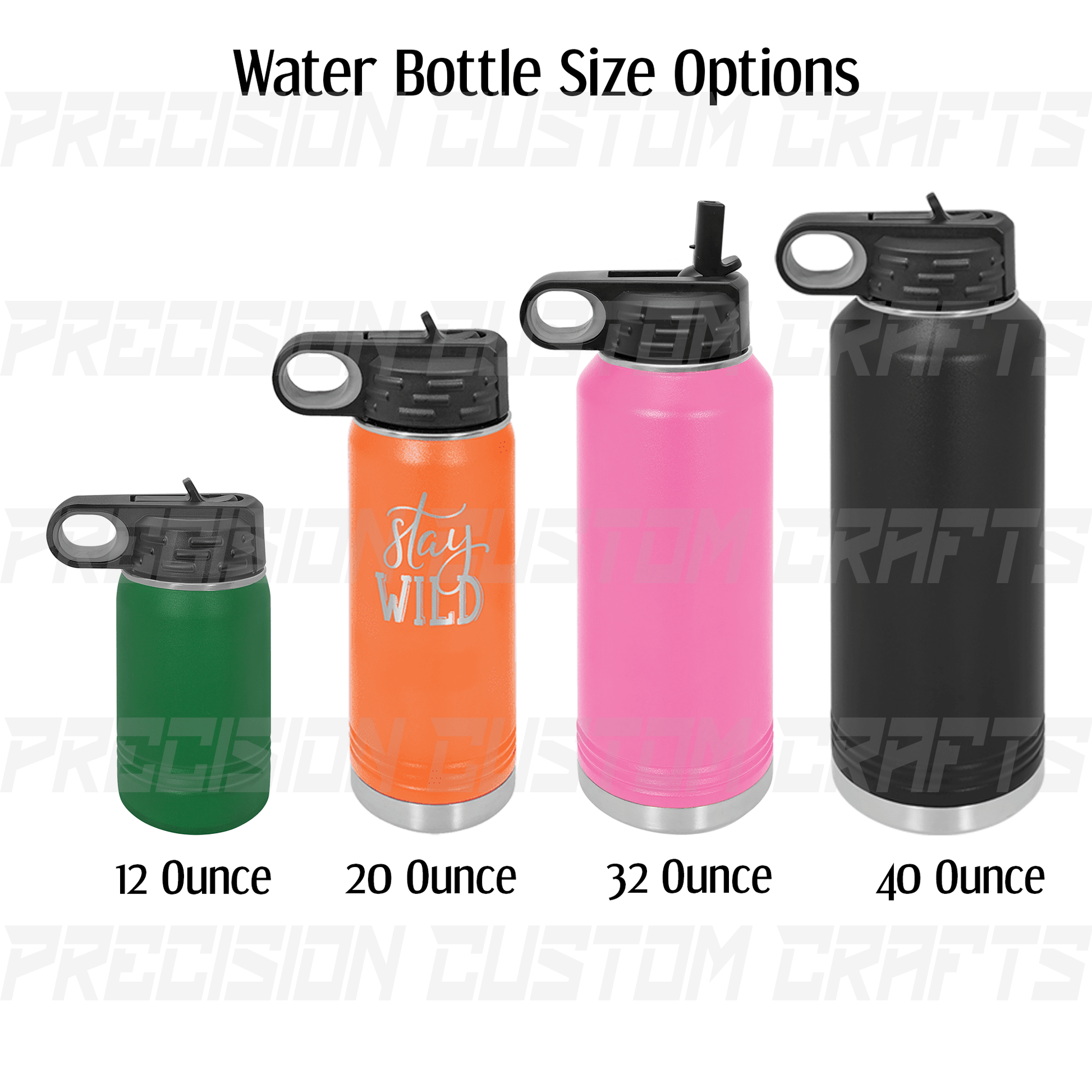 Stainless Steel Insulated Water Bottles - Precision Custom Crafts