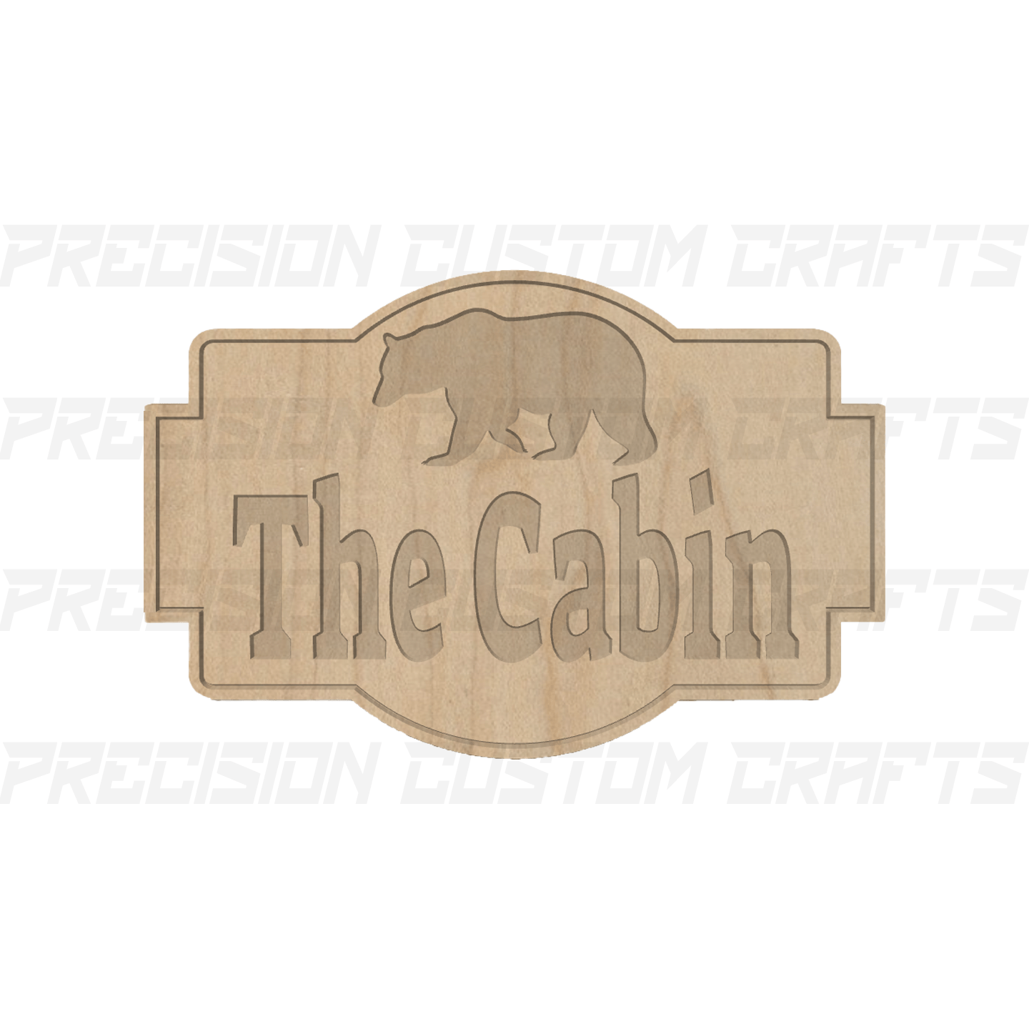 The Cabin Carved Wood Sign - Precision Custom Crafts